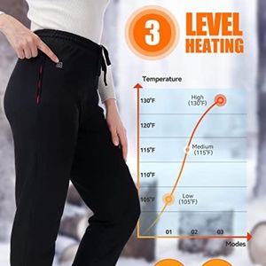 NWT HEATEDTEK Women's Heated Pants for Womens, 8pcs Heating Pads Sz. XL